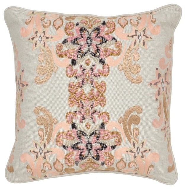 Pair of Cecile Apricot Pillows by Villa Home - Transitional - Decorative Pillows - by BSEID